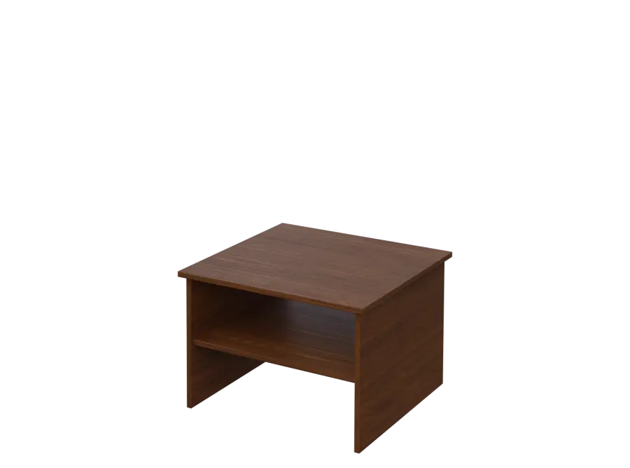 DANIEL - 1 stolek konferenční 65x65 cm, deska 18 mm lamino - ořech královský