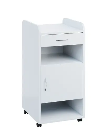 NSL - 01 L stolek noční k lůžku, pravostranný, bílá