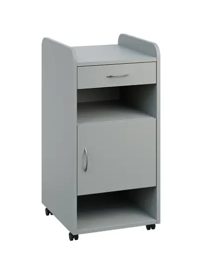 NSL - 01 L stolek noční k lůžku, pravostranný, šedá