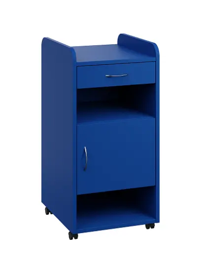 NSL - 01 L stolek noční k lůžku, pravostranný, královská modř