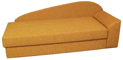 MELISA rošt, válenda celočalouněná, koženka OTO T 5 - koženka žluto-oranžová