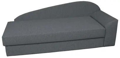 MELISA rošt, válenda celočalouněná, koženka OTO SA 2 - koženka tmavě šedá