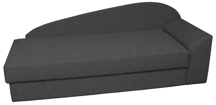 MELISA rošt, válenda celočalouněná, provedení pravé, látka BEST 06 - látka tmavě šedý melír