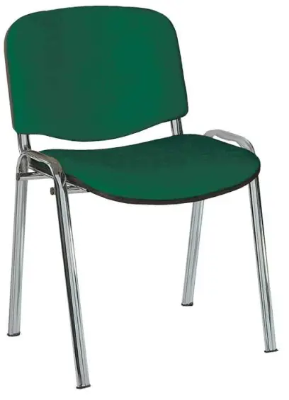 ALTAMIRA židle konferenční, kostra chrom, látka SUE 59 zelená