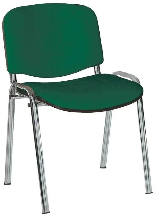 ALTAMIRA židle konferenční, kostra chrom, látka SUE 59 zelená