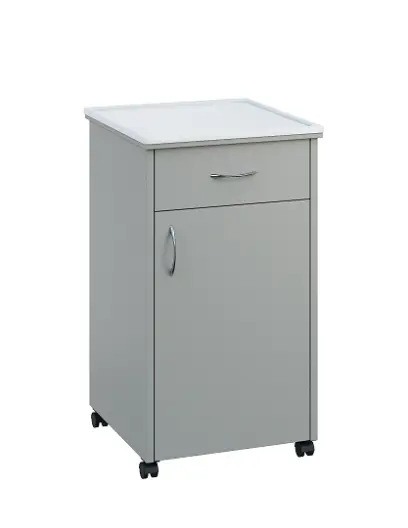 NSL - 14 PV stolek noční k lůžku, pravostranný lamino - šedá