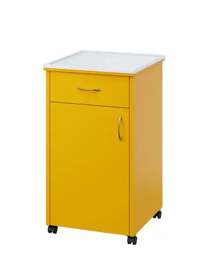 NSL - 14 PV stolek noční k lůžku, levostranný, lamino - žlutá odio