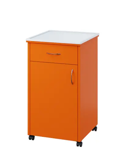 NSL - 14 PV stolek noční k lůžku, levostranný, lamino - pomeranč