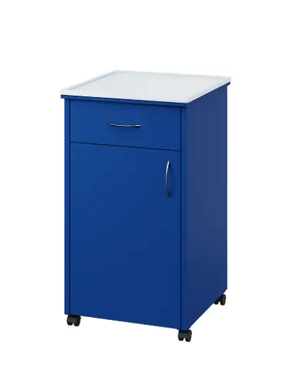 NSL - 14 PV stolek noční k lůžku, levostranný, lamino - královská modř