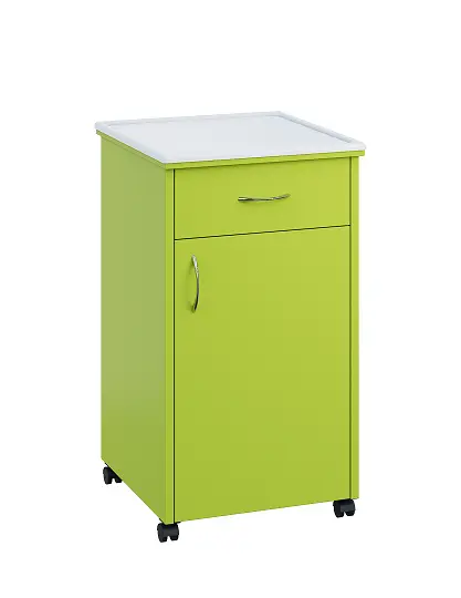 NSL - 14 PV stolek noční k lůžku, pravostranný, lamino - jarní zeleň