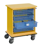 DEXTER 22 vozík boxový, otevřený, 880x750x520 mm, žlutá odio