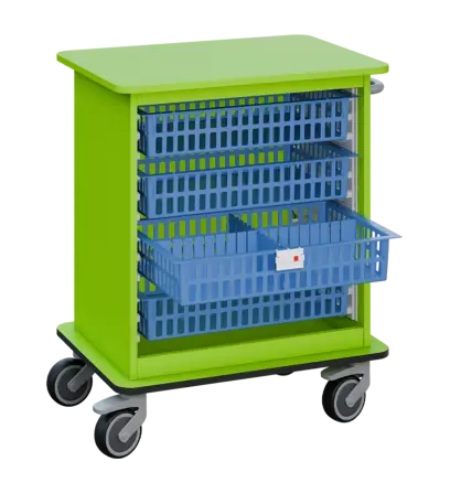 DEXTER 22 vozík boxový, otevřený, 880x750x520 mm, jarní zeleň