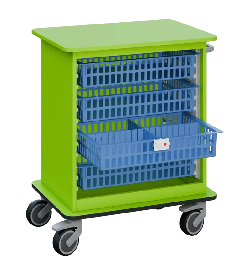 DEXTER 22 vozík boxový, otevřený, 880x750x520 mm, jarní zeleň