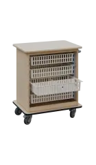 DEXTER 22 ABS vozík boxový, otevřený, 880x750x520 mm, bříza světlá