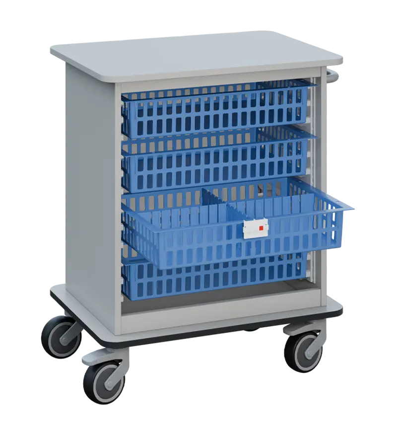 DEXTER 22 vozík boxový, otevřený, 880x750x520 mm, šedá