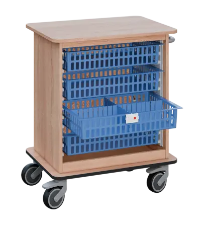 DEXTER 22 vozík boxový, otevřený, 880x750x520 mm, dub bardolino