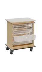 DEXTER 22 ABS vozík boxový, otevřený, 880x750x520 mm, javor horský