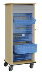 DEXTER 27 vozík boxový, roletový, 1780x780x620 mm, bříza světlá