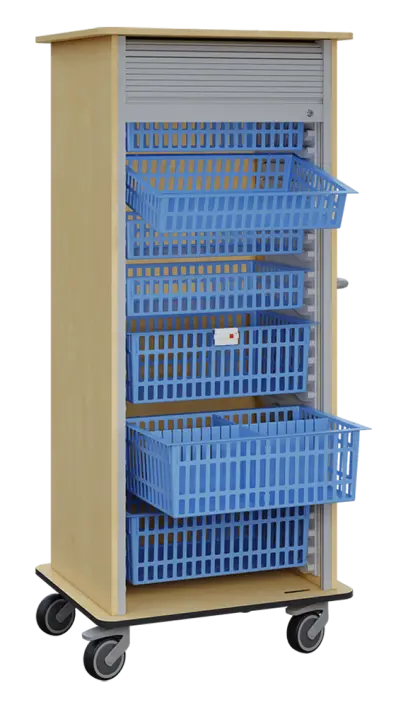 DEXTER 27 vozík boxový, roletový, 1780x780x620 mm, bříza světlá