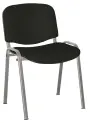 ALTAMIRA židle konferenční, kostra stříbrná, látka SUE 1 černá