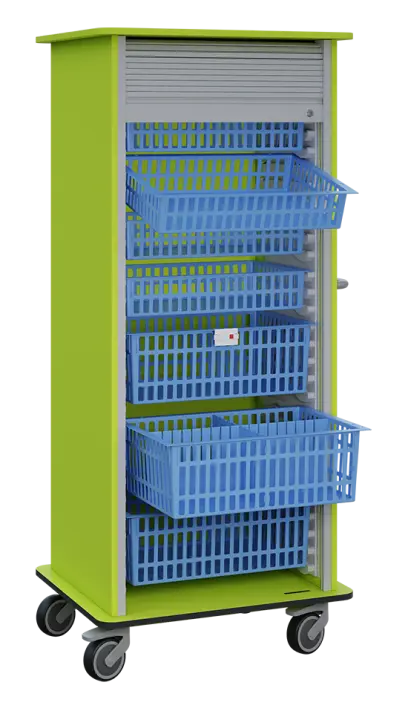 DEXTER 27 vozík boxový, roletový, 1780x780x620 mm, jarní zeleň