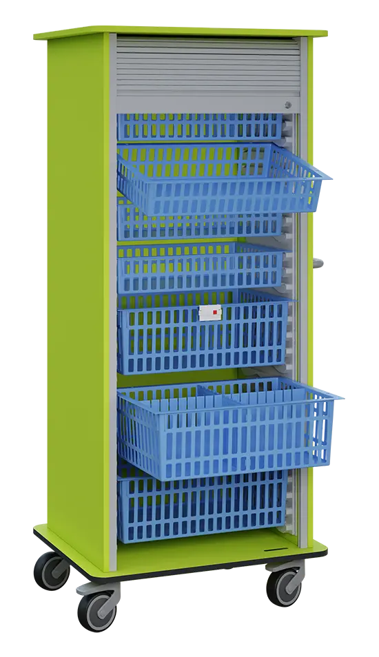 DEXTER 27 vozík boxový, roletový, 1780x780x620 mm, jarní zeleň