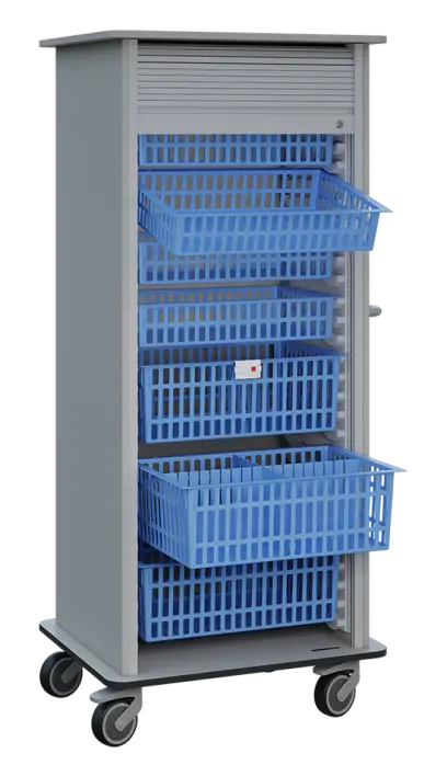 DEXTER 27 vozík boxový, roletový, 1780x780x620 mm, šedá