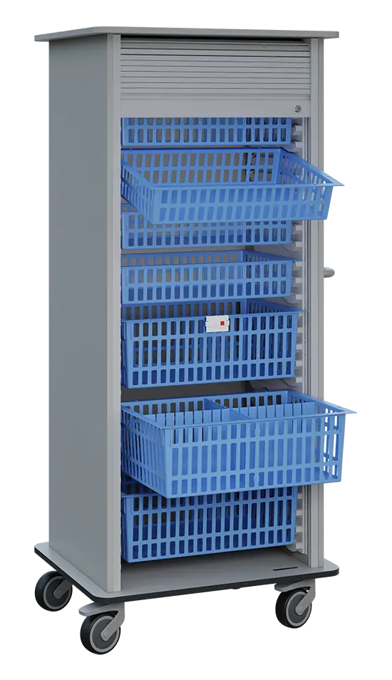 DEXTER 27 vozík boxový, roletový, 1780x780x620 mm, šedá