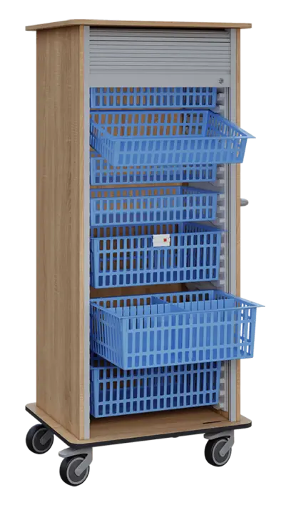 DEXTER 27 vozík boxový, roletový, 1780x780x620 mm, dub bardolino