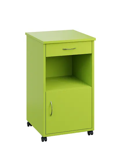 NSL - 17 HPL stolek noční k lůžku, pravostranný, lamino - jarní zeleň