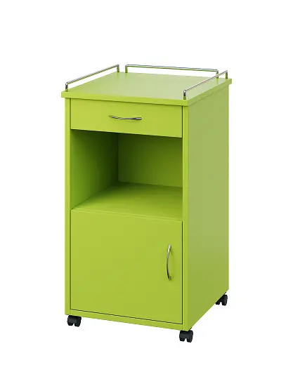 NSL - 17 KO stolek noční k lůžku, levostranný, lamino - jarní zeleň