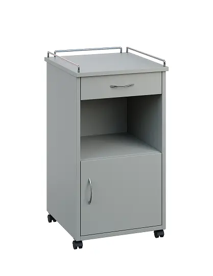 NSL - 17 KO stolek noční k lůžku, pravostranný, lamino - šedá