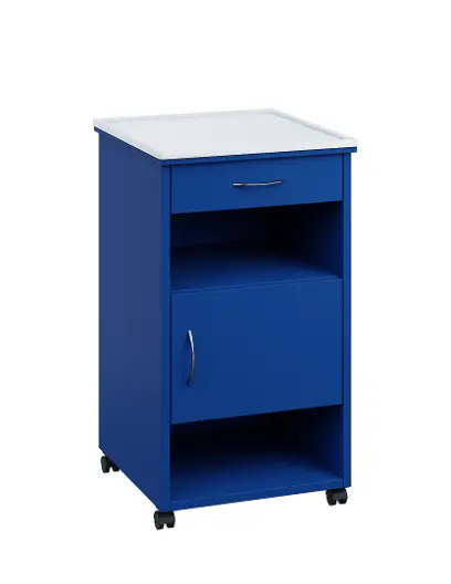 NSL - 16 PV stolek noční k lůžku, pravostranný, lamino - královská modř