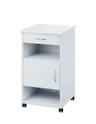 NSL - 16 HPL stolek noční k lůžku, levostranný, lamino - bílá