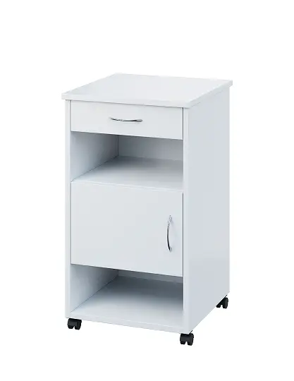 NSL - 16 HPL stolek noční k lůžku, levostranný, lamino - bílá
