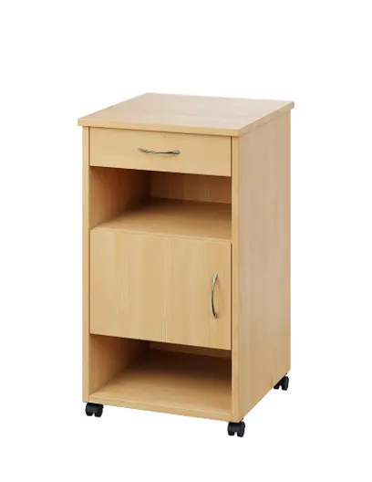 NSL - 16 HPL stolek noční k lůžku, levostranný, lamino - javor horský