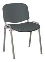 ALTAMIRA židle konferenční, kostra stříbrná, látka SUE 24 tmavě šedá