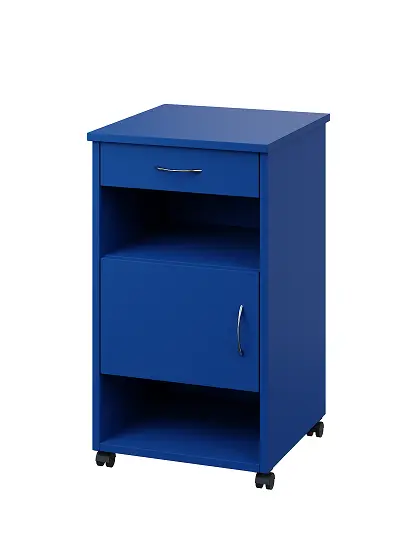 NSL - 16 HPL stolek noční k lůžku, levostranný, lamino - královská modř