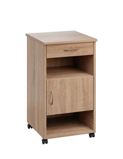 NSL - 16 HPL stolek noční k lůžku, pravostranný, lamino - dub bardolino