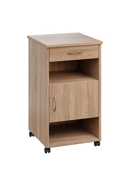 NSL - 16 HPL stolek noční k lůžku, pravostranný, lamino - dub bardolino