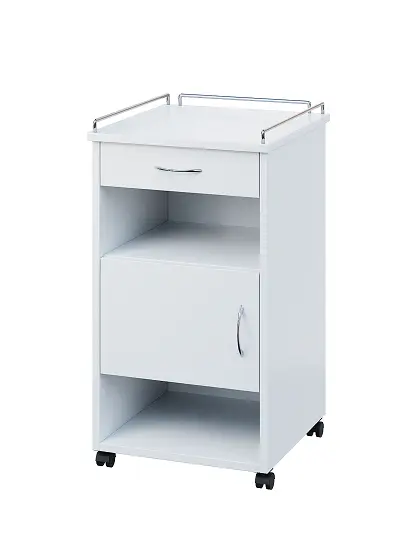 NSL - 16 KO stolek noční k lůžku, levostranný, lamino - bílá