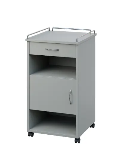 NSL - 16 KO stolek noční k lůžku, levostranný, lamino - šedá