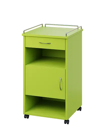 NSL - 16 KO stolek noční k lůžku, levostranný, lamino - jarní zeleň