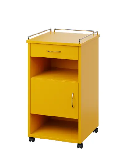 NSL - 16 KO stolek noční k lůžku, levostranný, lamino - žlutá odio