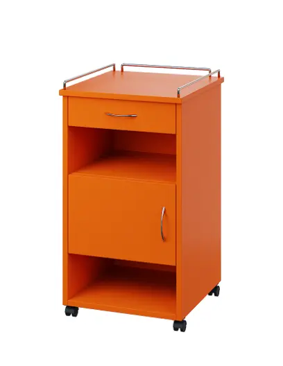 NSL - 16 KO stolek noční k lůžku, levostranný, lamino - pomeranč