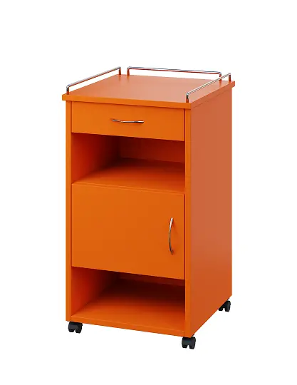 NSL - 16 KO stolek noční k lůžku, levostranný, lamino - pomeranč