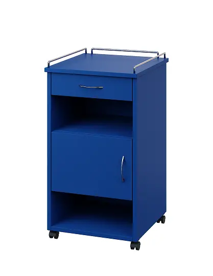 NSL - 16 KO stolek noční k lůžku, levostranný, lamino - královská modř