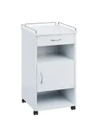 NSL - 16 KO stolek noční k lůžku, pravostranný, lamino - bílá