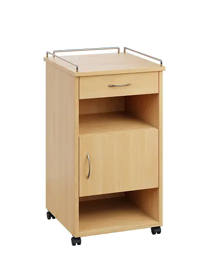 NSL - 16 KO stolek noční k lůžku, pravostranný, lamino - javor horský