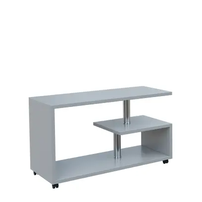 NORBERT-1 stolek konferenční na otočných kolečkách, 25 mm lamino - šedá